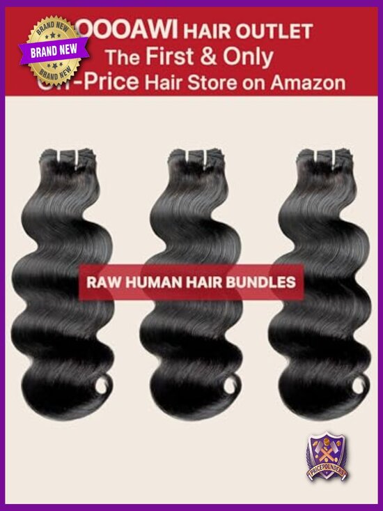 Body Wave Raw Human Hair Bundles 24-26-28 Inches 100% Unprocessed Weave main image 4